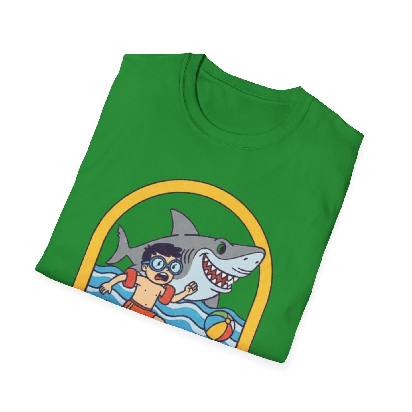 Hilarious Shark Beach Chase T-Shirt
