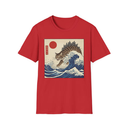 Catzilla Cat Japanese Art T-Shirt