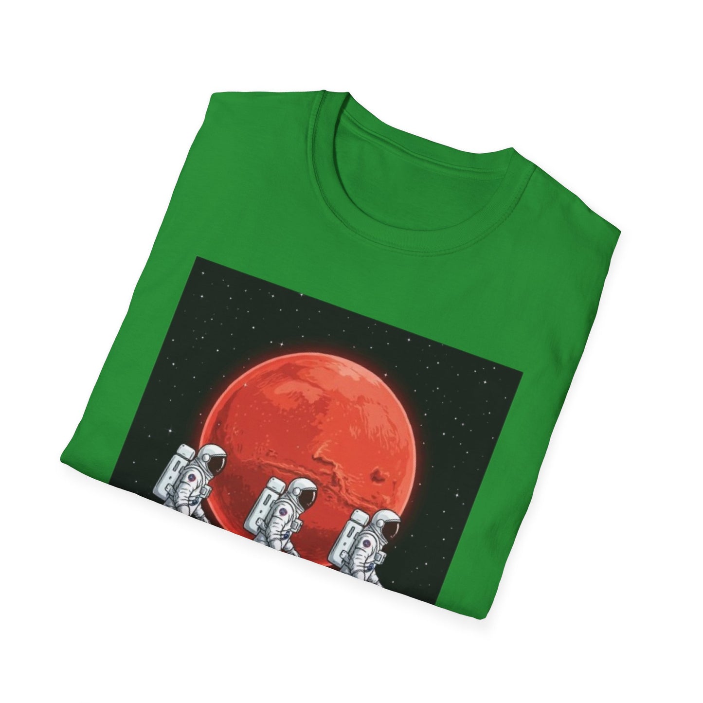 Walking Astronauts Spacemen Planet Space Galaxy T-Shirt