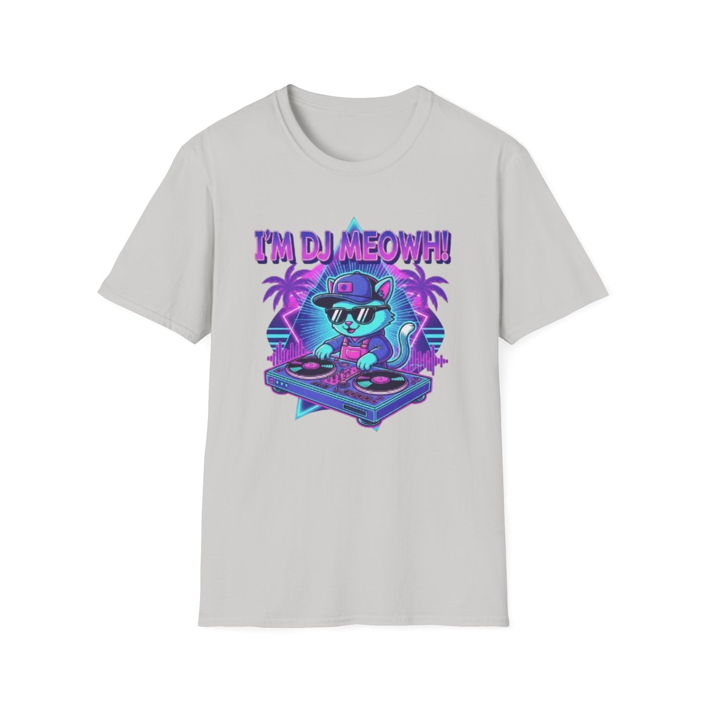 Kawaii Rave Cat & EDM Kitty T-Shirt for Music & Cat Lovers