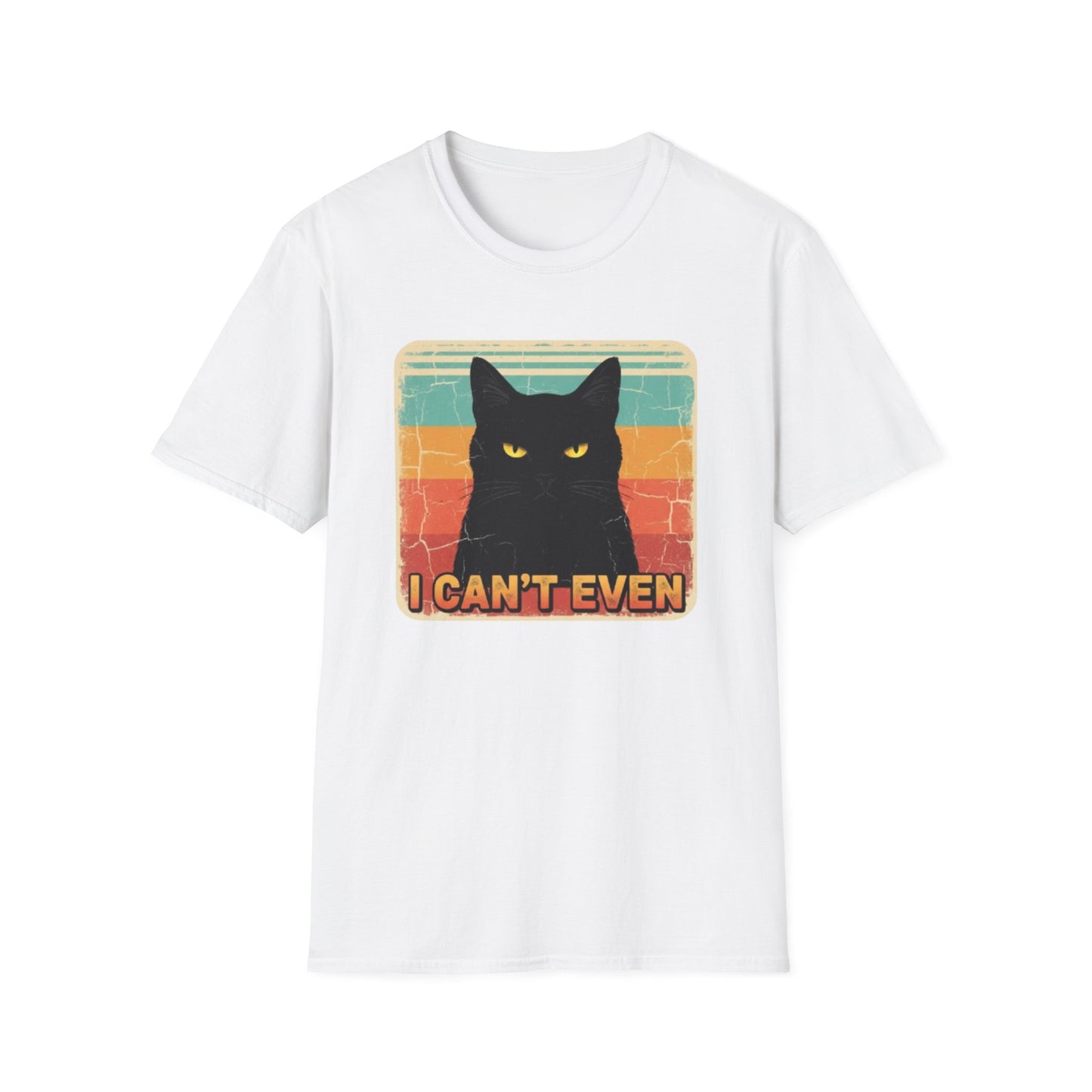 "I Can't Even" Black Cat Meme T-Shirt