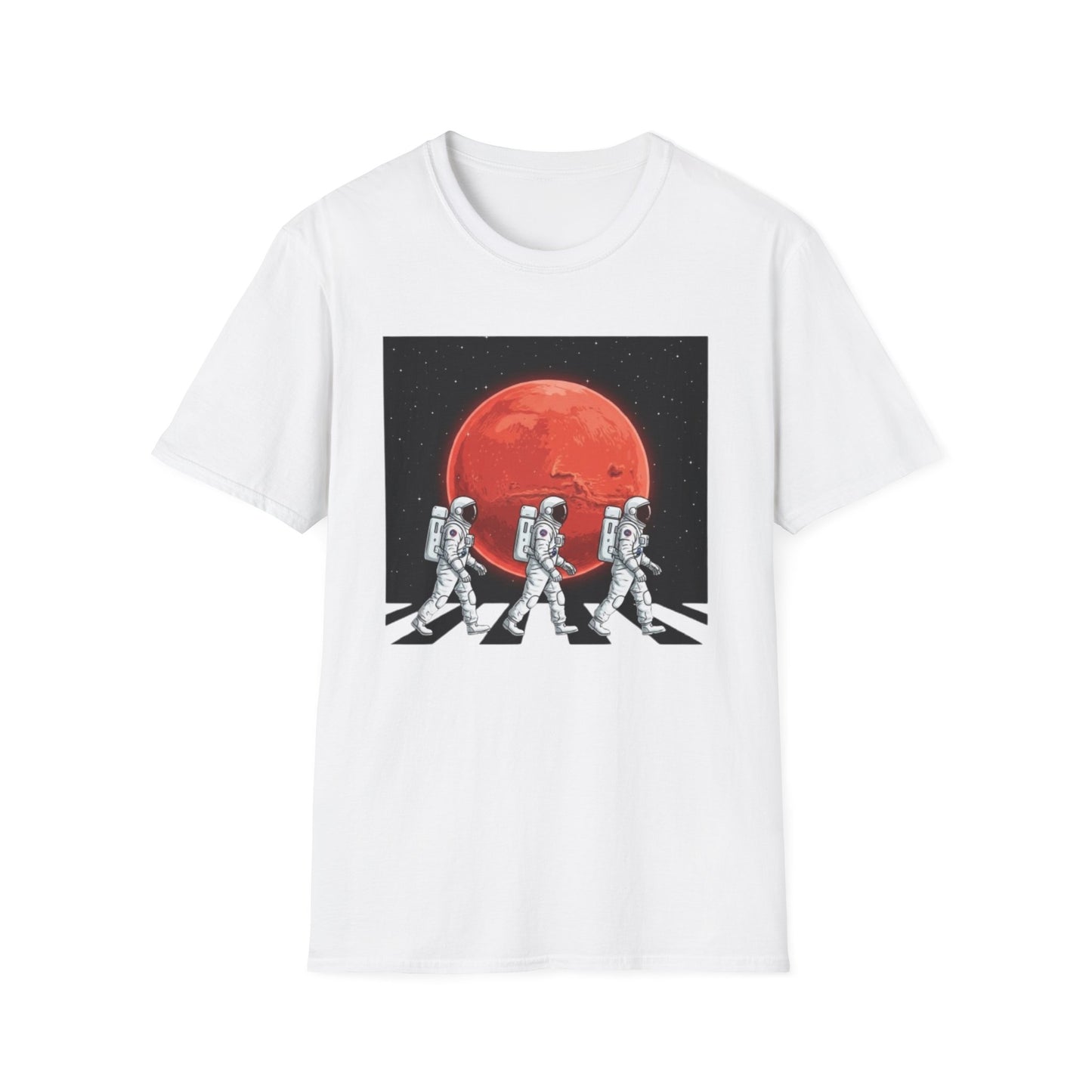 Walking Astronauts Spacemen Planet Space Galaxy T-Shirt