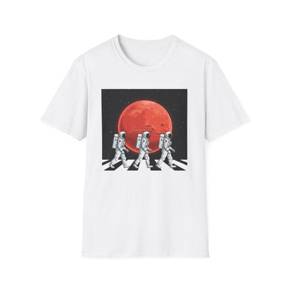Walking Astronauts Spacemen Planet Space Galaxy T-Shirt
