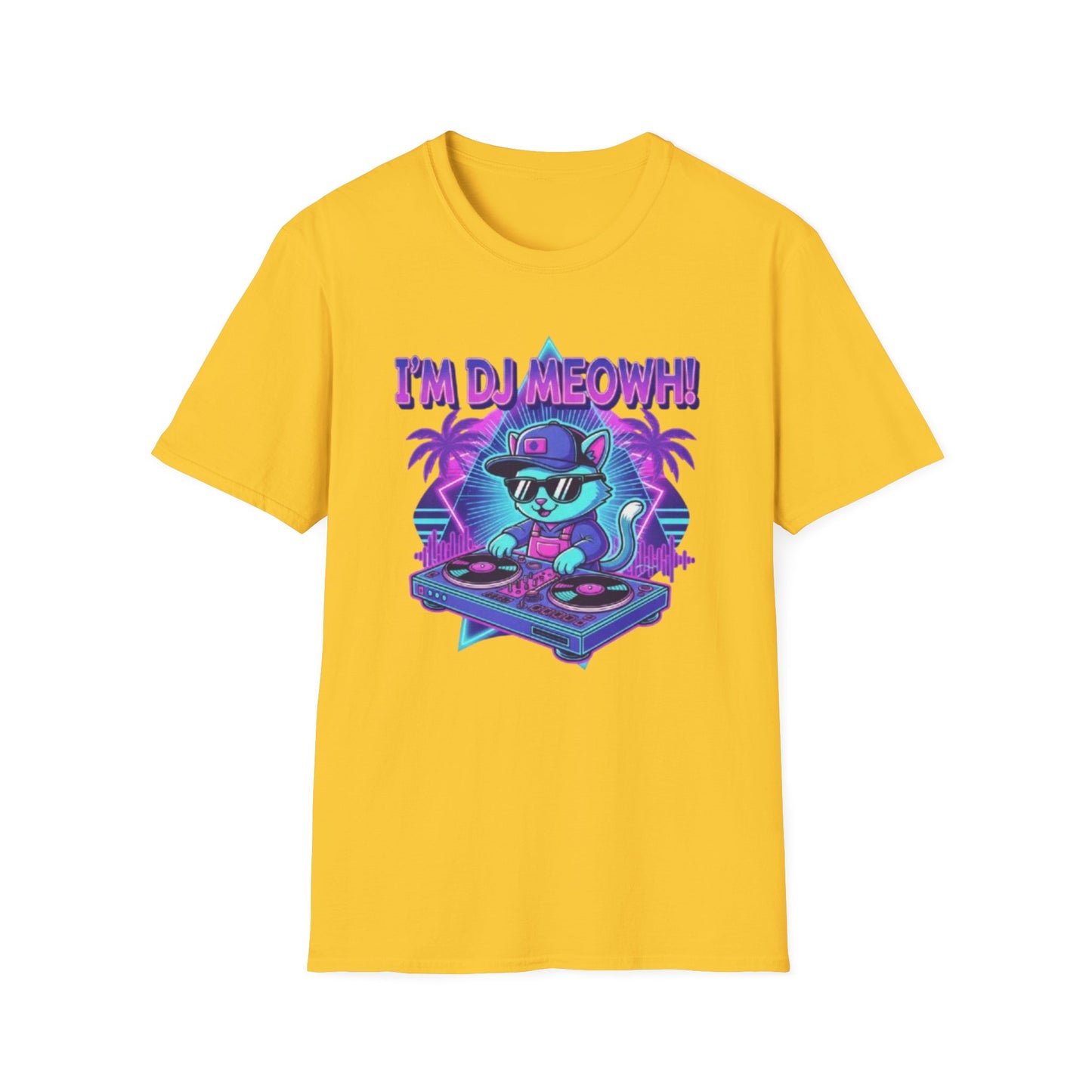 Kawaii Rave Cat & EDM Kitty T-Shirt for Music & Cat Lovers