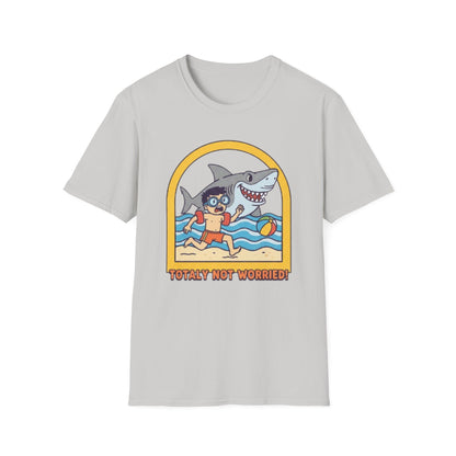 Hilarious Shark Beach Chase T-Shirt