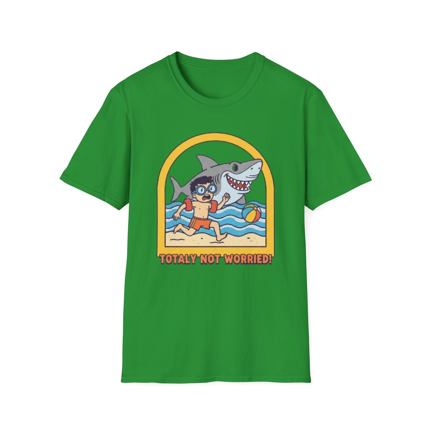 Hilarious Shark Beach Chase T-Shirt
