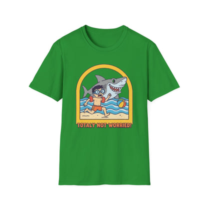 Hilarious Shark Beach Chase T-Shirt