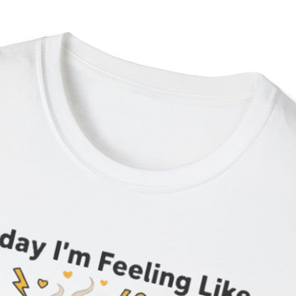 Today I’m Feeling Like 90% Coffee and 10% Courage | Funny Graphic Tee for Coffee Lovers & Morning Warriors