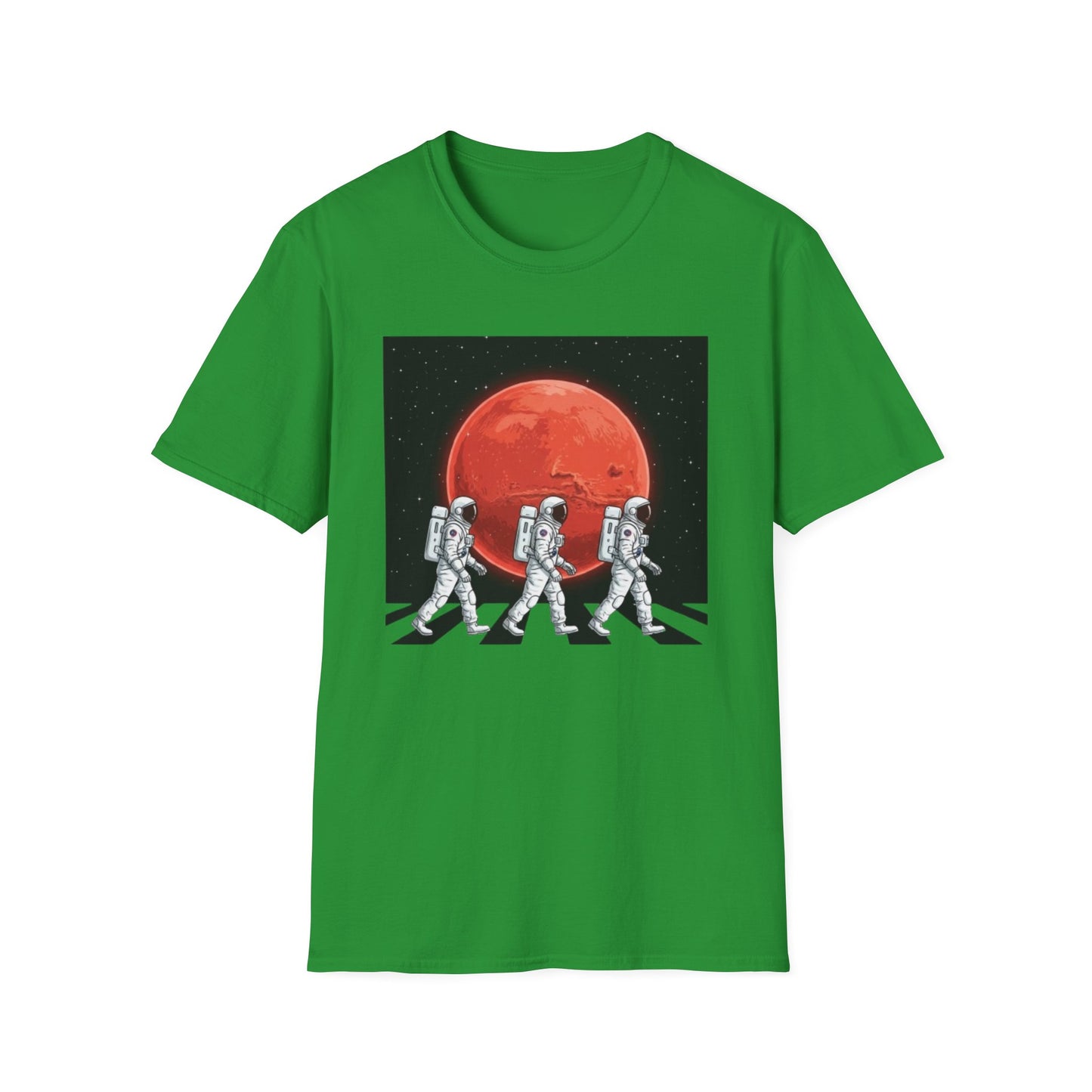 Walking Astronauts Spacemen Planet Space Galaxy T-Shirt