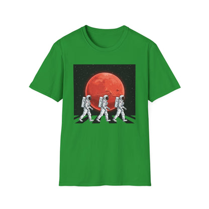 Walking Astronauts Spacemen Planet Space Galaxy T-Shirt