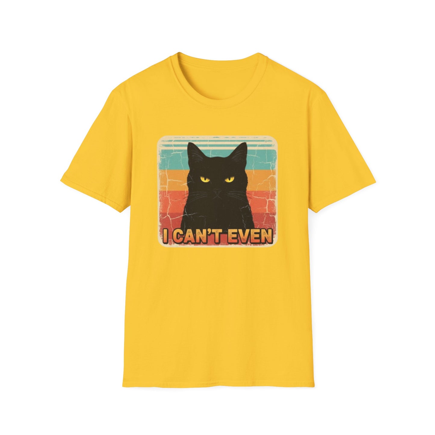 "I Can't Even" Black Cat Meme T-Shirt