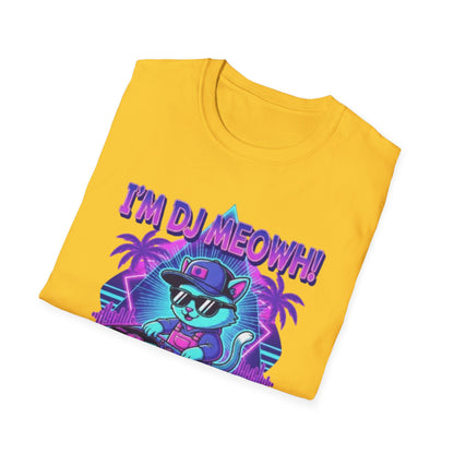 Kawaii Rave Cat & EDM Kitty T-Shirt for Music & Cat Lovers
