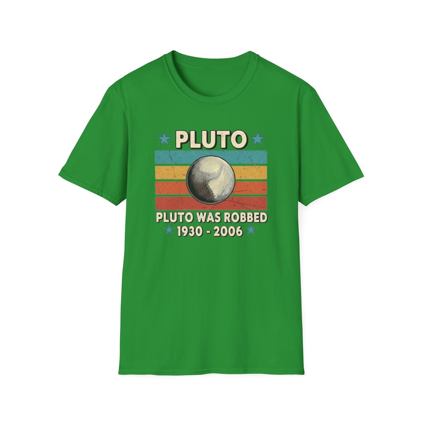 Vintage Pluto Was Robbed Funny Retro Astronomy Space T-Shirt