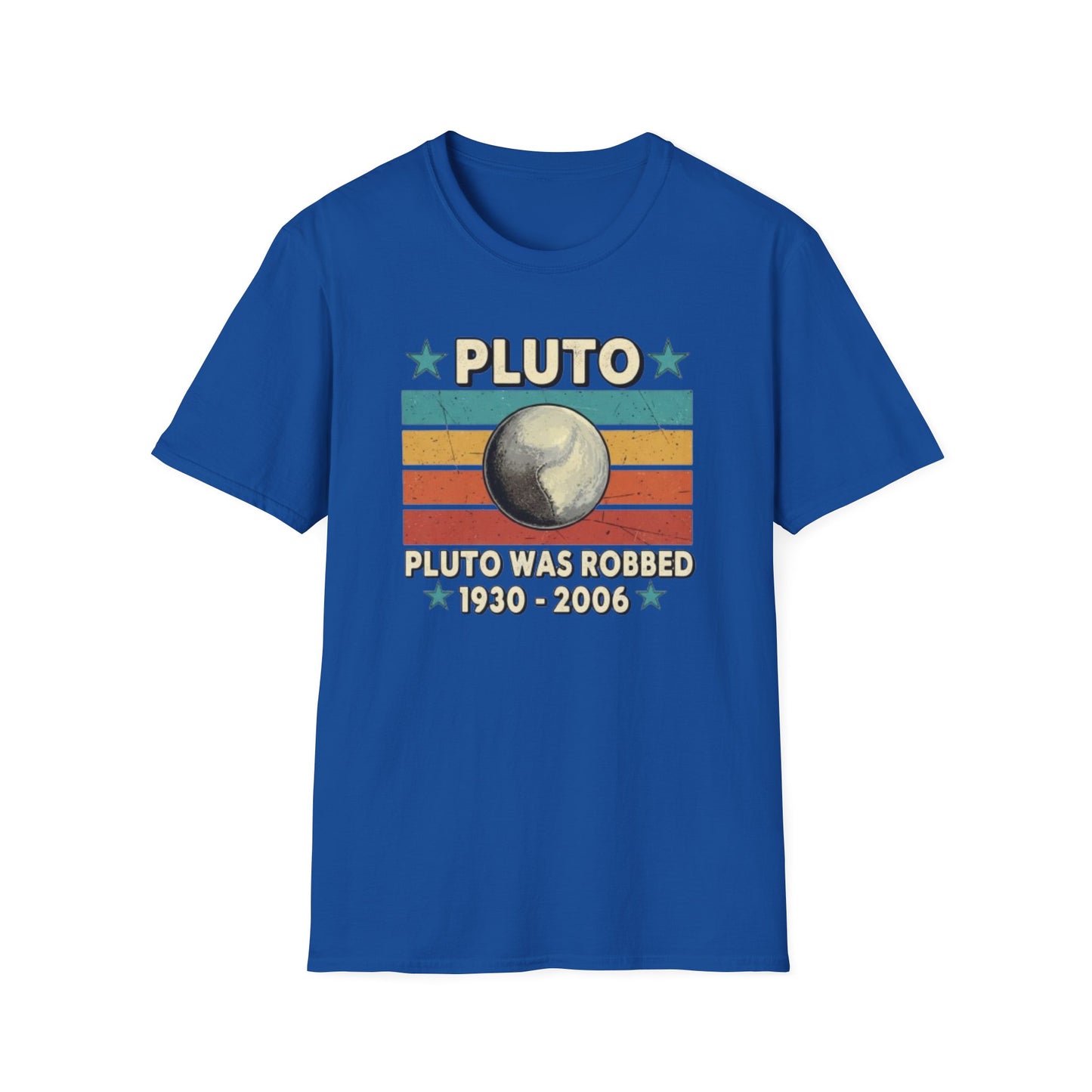 Vintage Pluto Was Robbed Funny Retro Astronomy Space T-Shirt