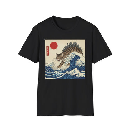 Catzilla Cat Japanese Art T-Shirt
