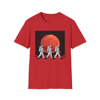 Walking Astronauts Spacemen Planet Space Galaxy T-Shirt