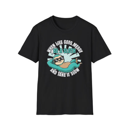 Funny Chill Vibes & Lazy Sloth Lover Gift T-Shirt