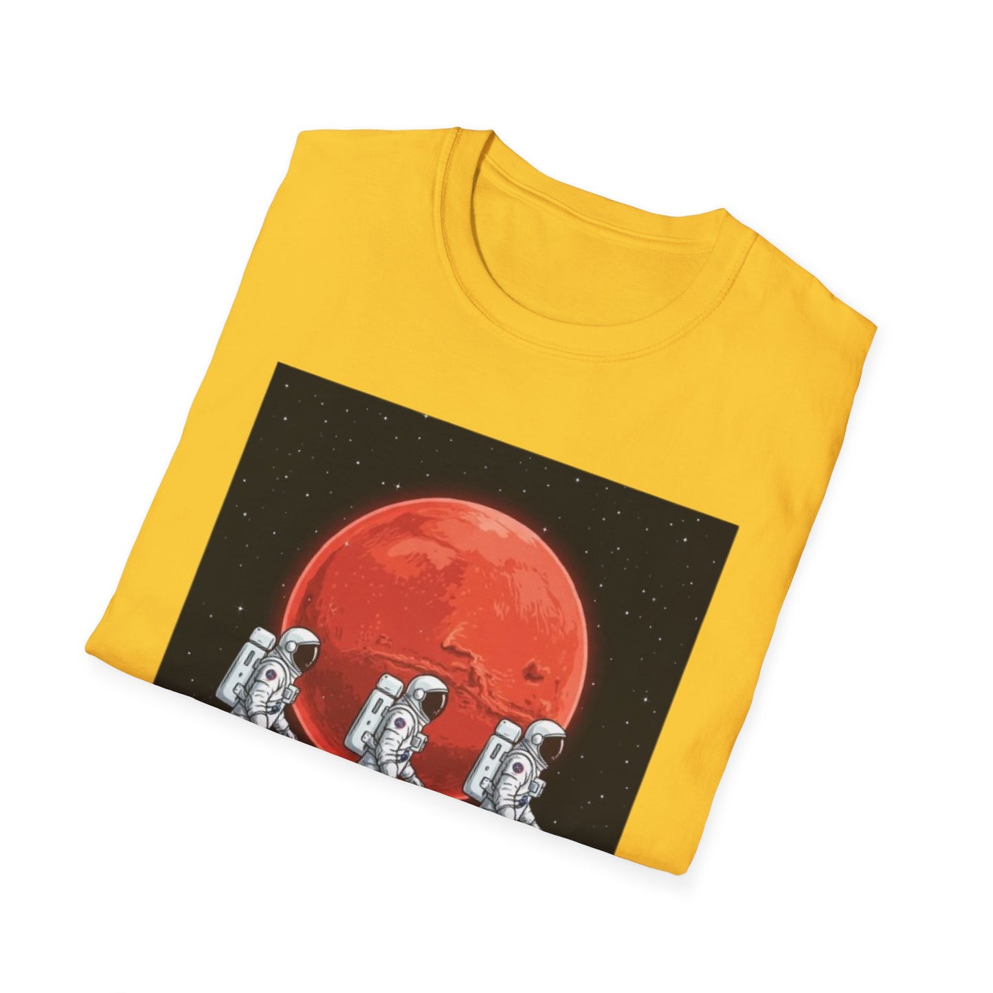 Walking Astronauts Spacemen Planet Space Galaxy T-Shirt