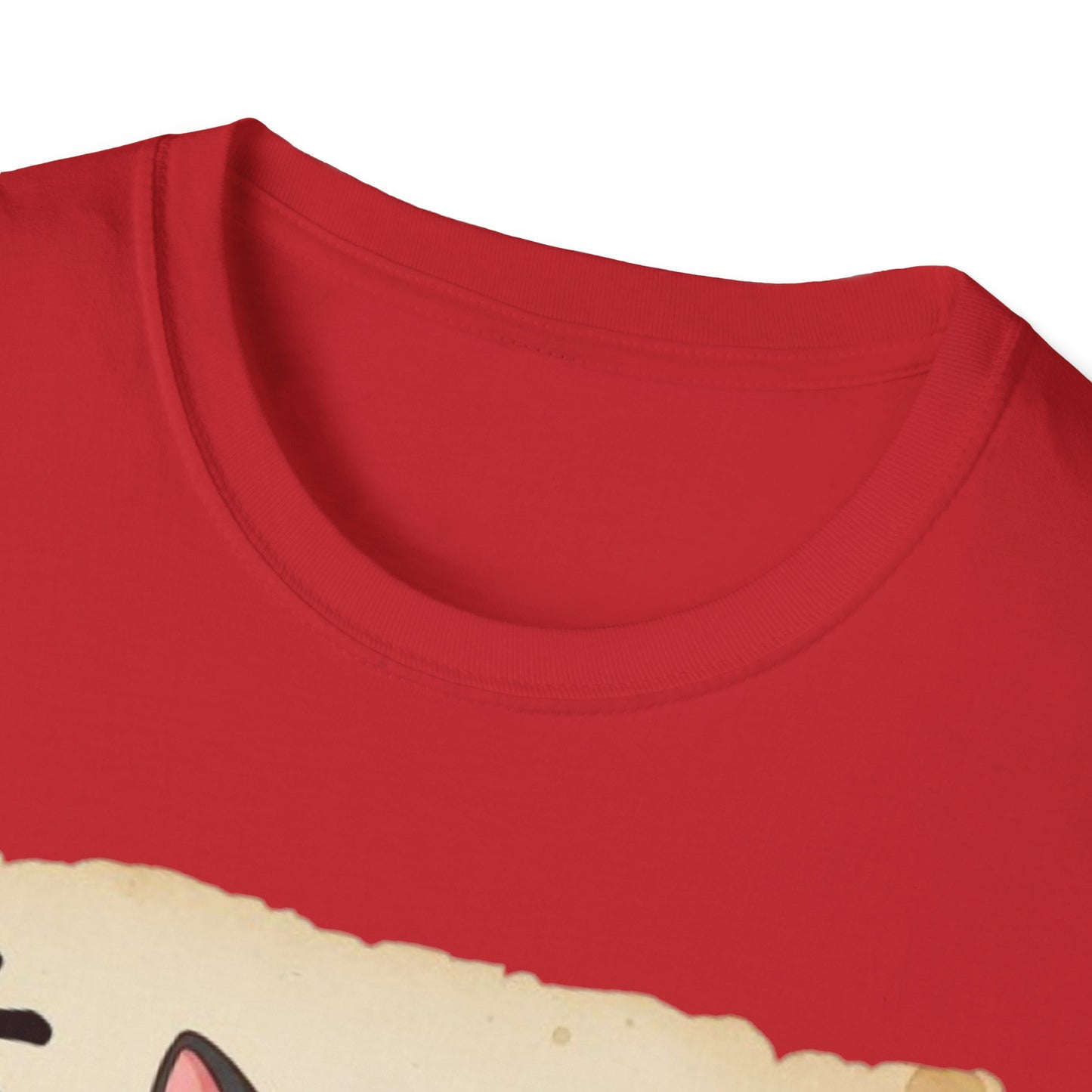 Funny Japanese Anime Kawaii Cat Eating Ramen Graphic T-Shirt