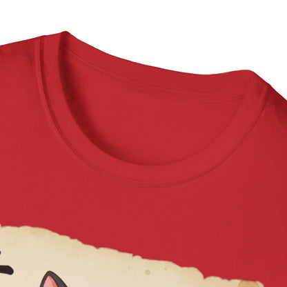 Funny Japanese Anime Kawaii Cat Eating Ramen Graphic T-Shirt