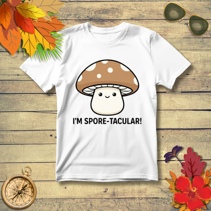 "I'm Spore-Tacular" Cute Fungi & Mycology Lover Gift T-Shirt
