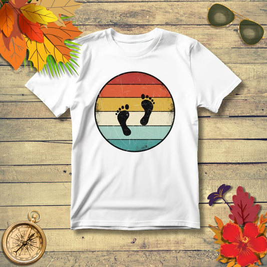Vintage Barefoot Footprint T-Shirt