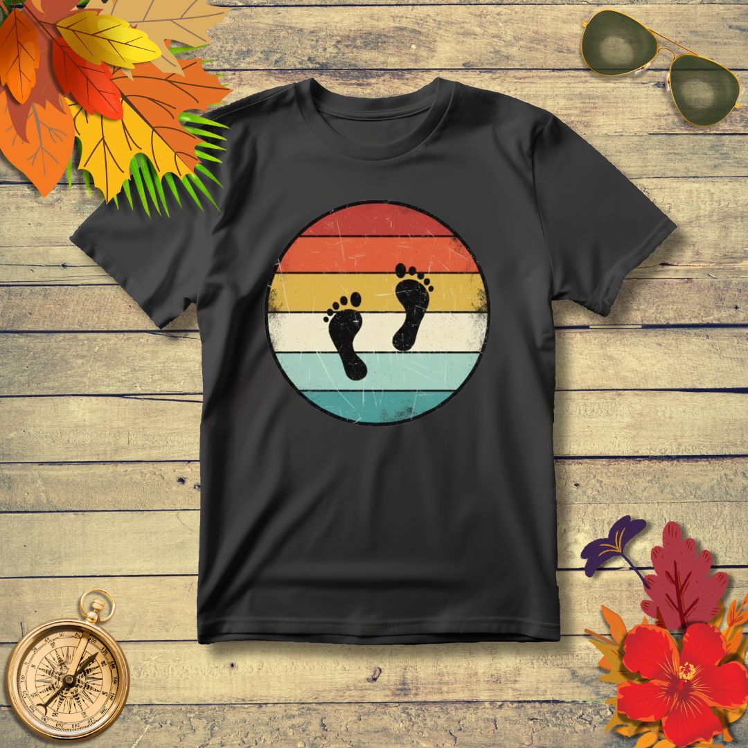 Vintage Barefoot Footprint T-Shirt