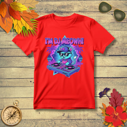 Kawaii Rave Cat & EDM Kitty T-Shirt for Music & Cat Lovers