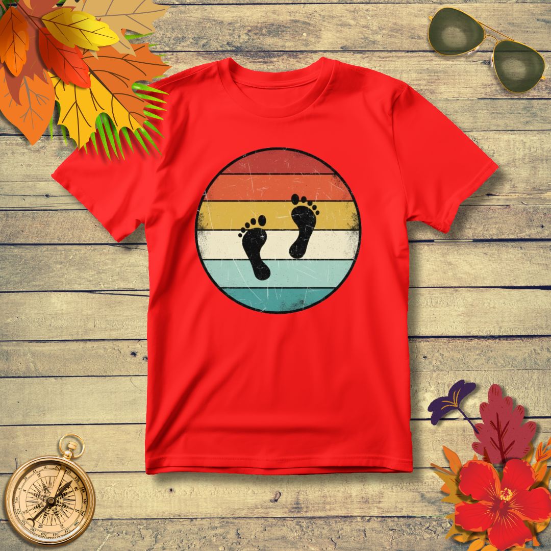 Vintage Barefoot Footprint T-Shirt