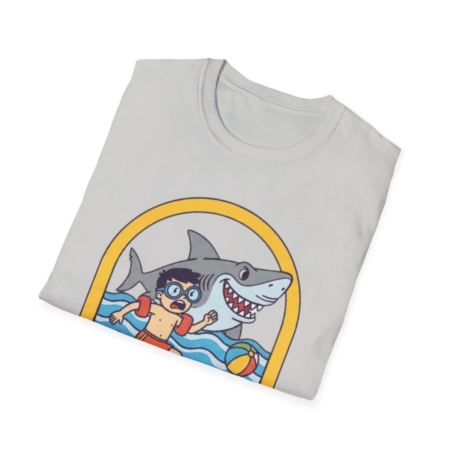 Hilarious Shark Beach Chase T-Shirt