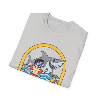 Hilarious Shark Beach Chase T-Shirt