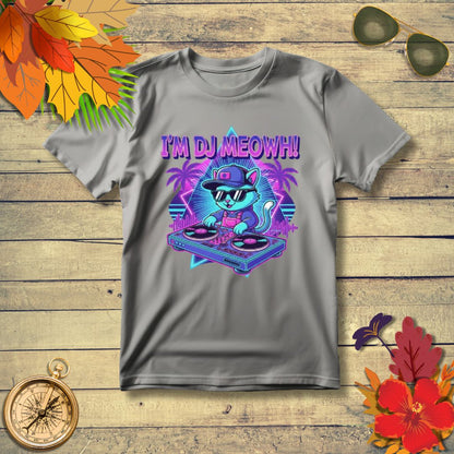 Kawaii Rave Cat & EDM Kitty T-Shirt for Music & Cat Lovers