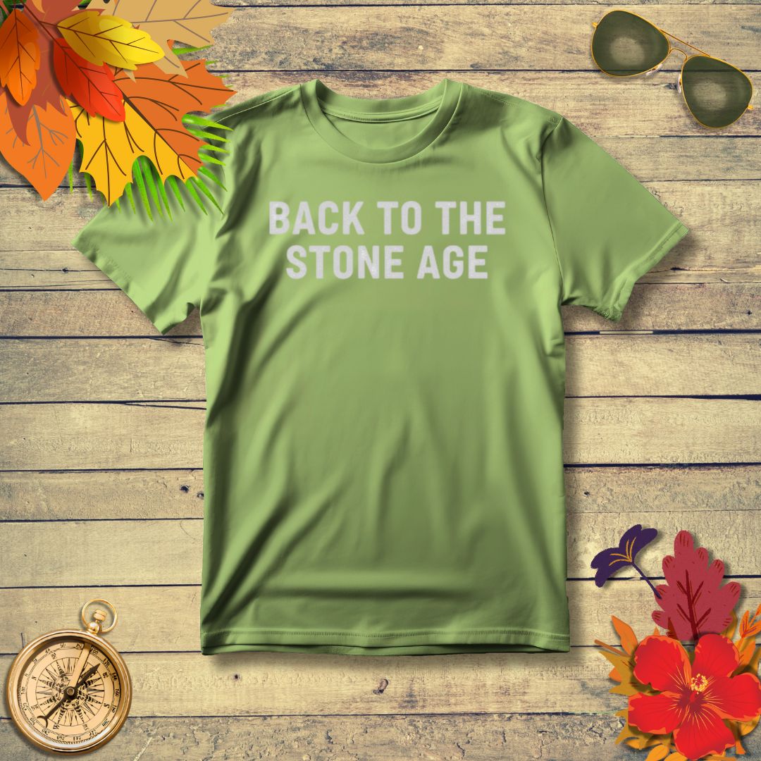 Funny Retro ‘Back to the Stone Age’ T-Shirt