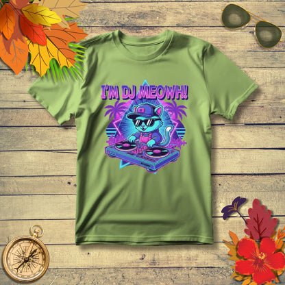 Kawaii Rave Cat & EDM Kitty T-Shirt for Music & Cat Lovers