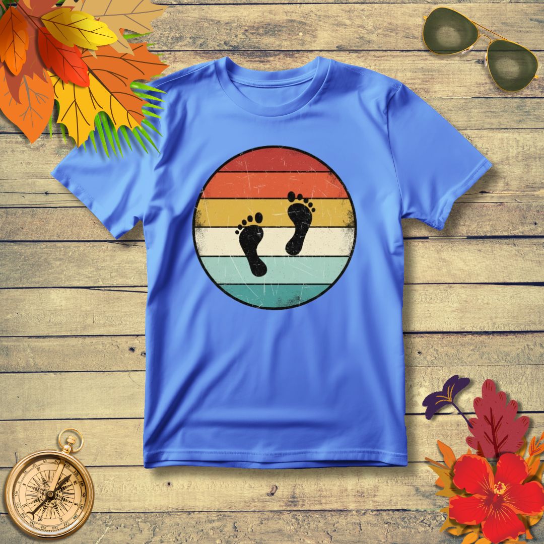 Vintage Barefoot Footprint T-Shirt