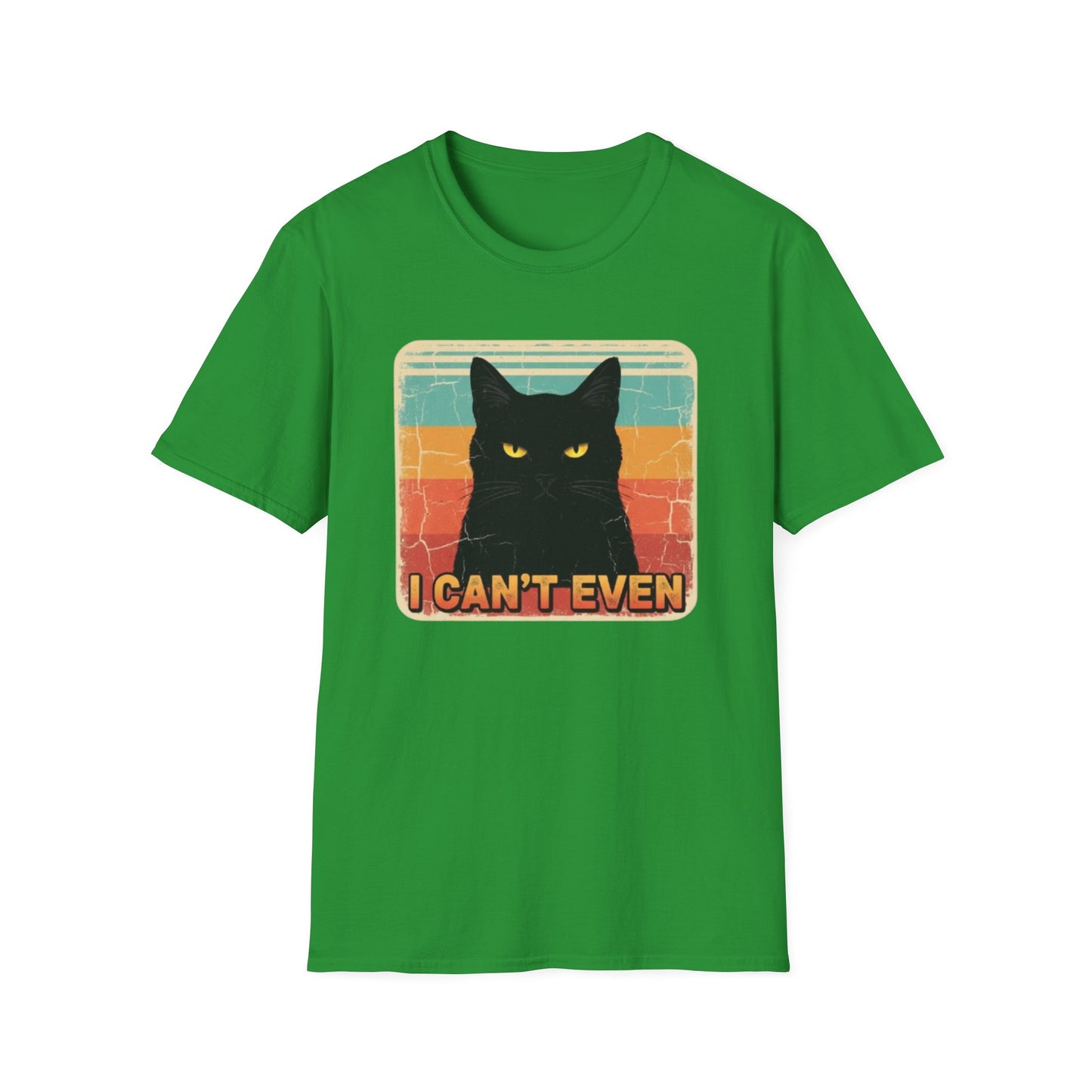 "I Can't Even" Black Cat Meme T-Shirt