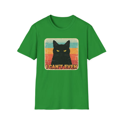 "I Can't Even" Black Cat Meme T-Shirt