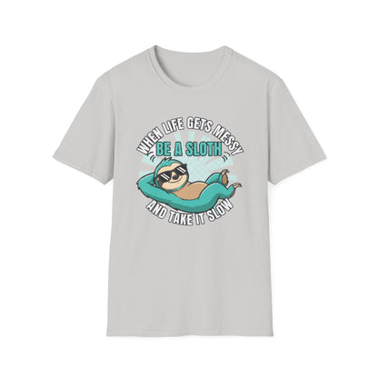 Funny Chill Vibes & Lazy Sloth Lover Gift T-Shirt