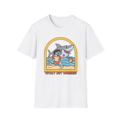 Hilarious Shark Beach Chase T-Shirt