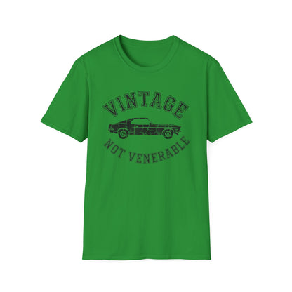 "Vintage Not Venerable" Classic Car T-Shirt