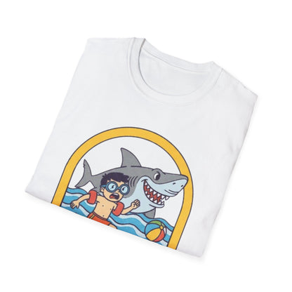 Hilarious Shark Beach Chase T-Shirt