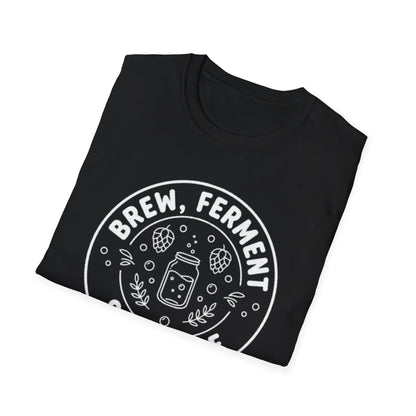 Brew Ferment Sip Smile Beer T-Shirt