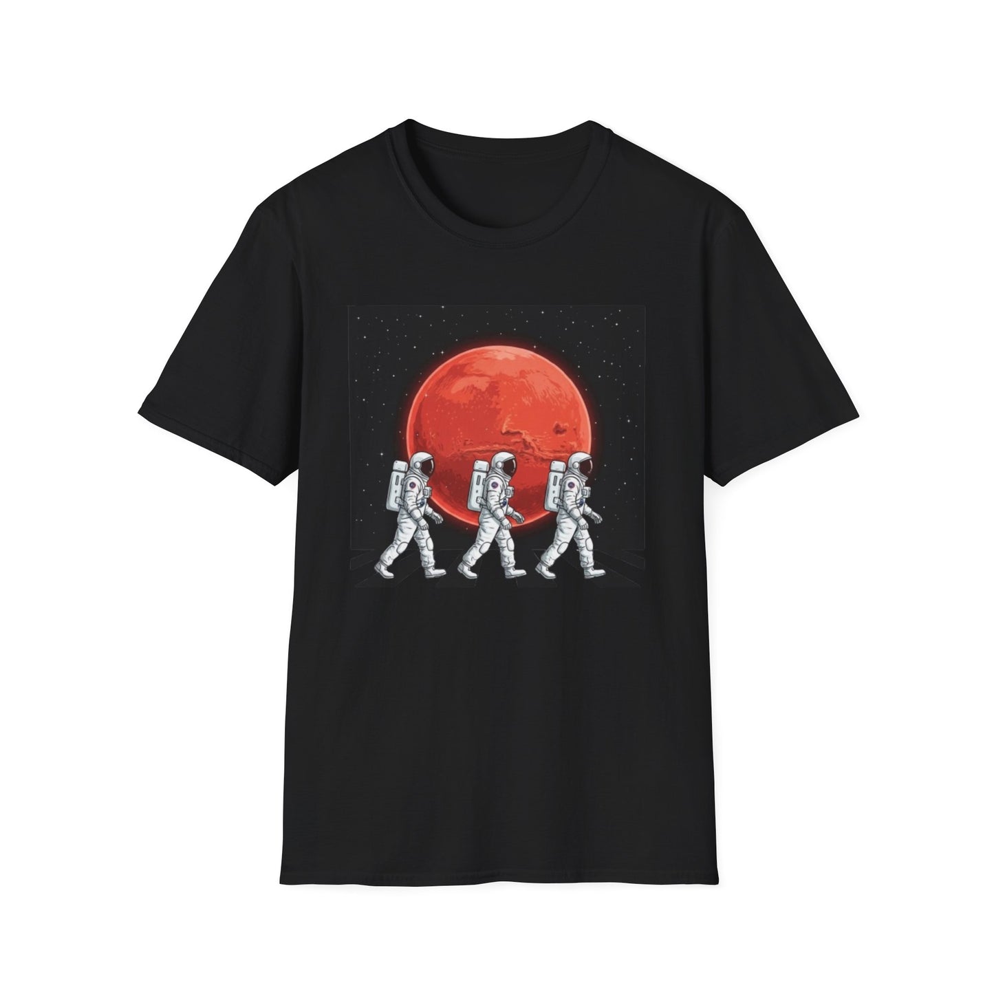 Walking Astronauts Spacemen Planet Space Galaxy T-Shirt