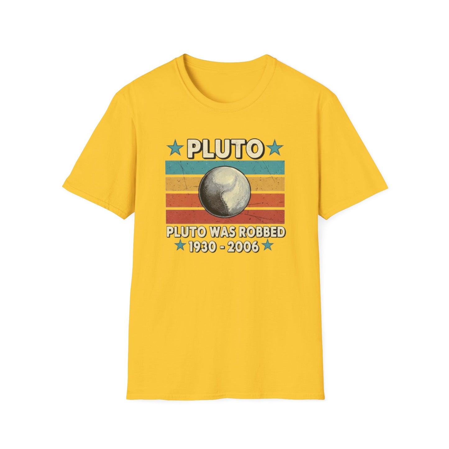 Vintage Pluto Was Robbed Funny Retro Astronomy Space T-Shirt