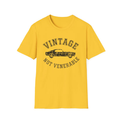 "Vintage Not Venerable" Classic Car T-Shirt