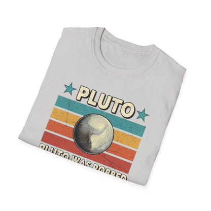 Vintage Pluto Was Robbed Funny Retro Astronomy Space T-Shirt
