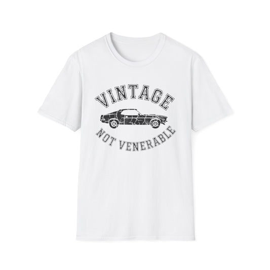 "Vintage Not Venerable" Classic Car T-Shirt