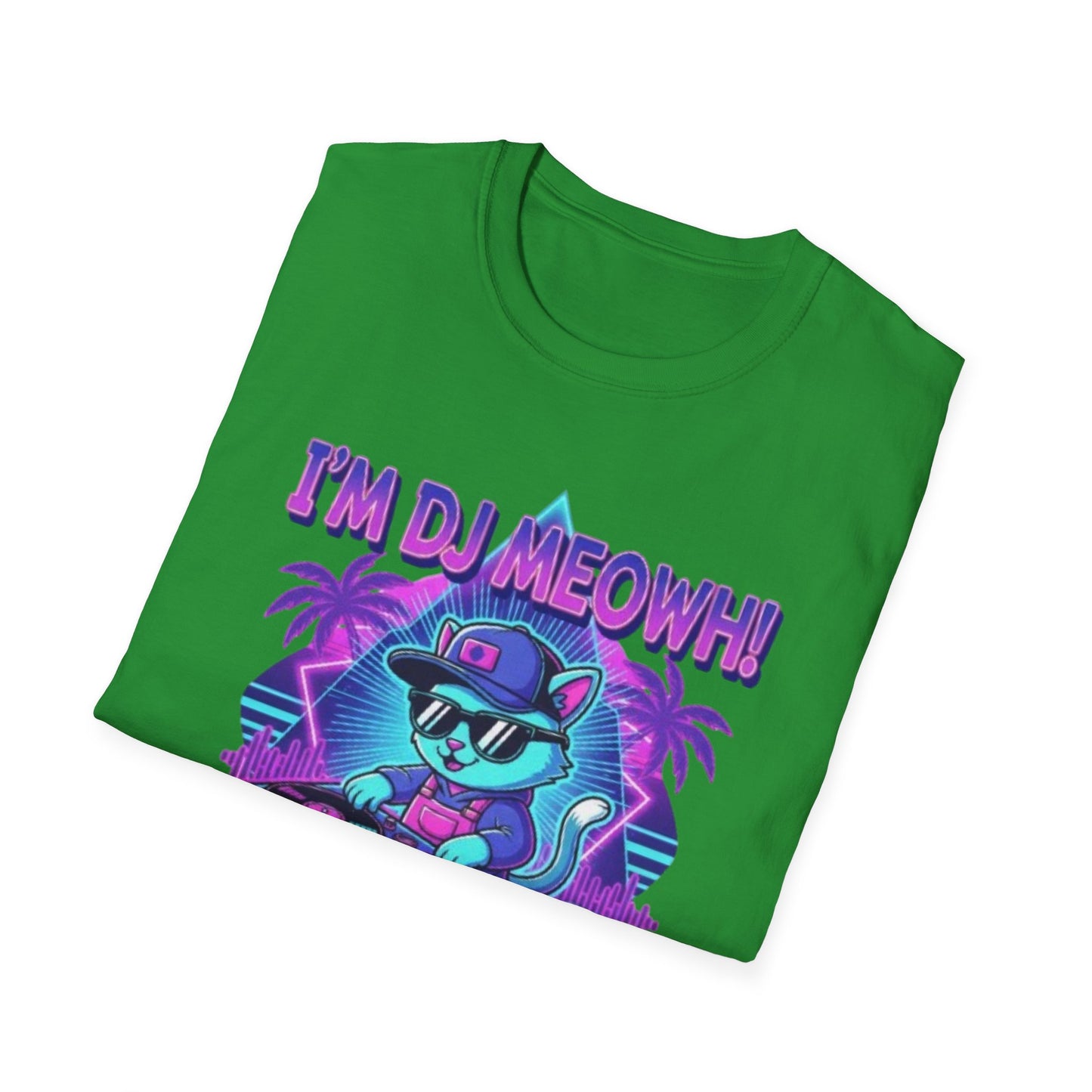 Kawaii Rave Cat & EDM Kitty T-Shirt for Music & Cat Lovers