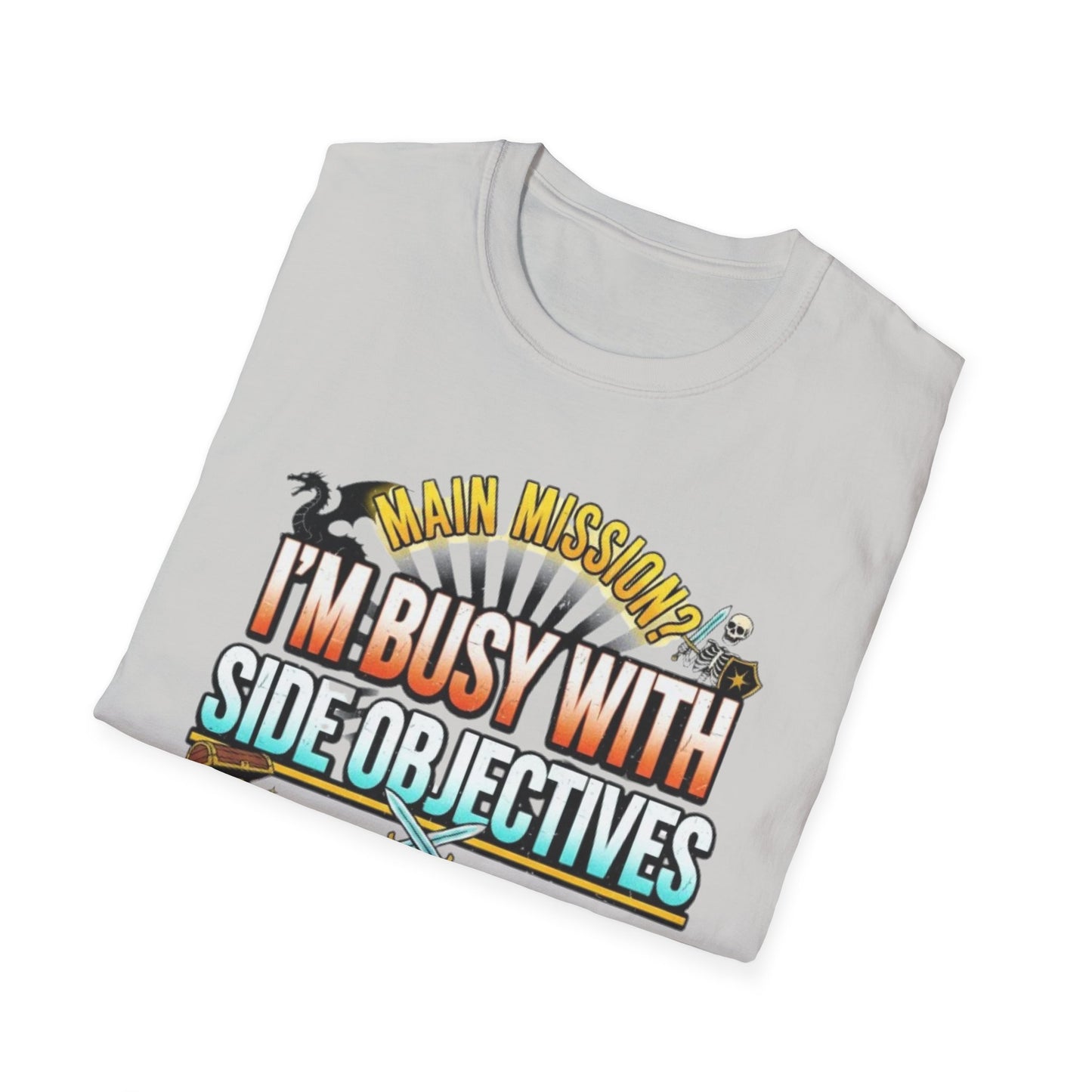 Funny Gamer Humor Lightweight Crew Neck T-Shirt