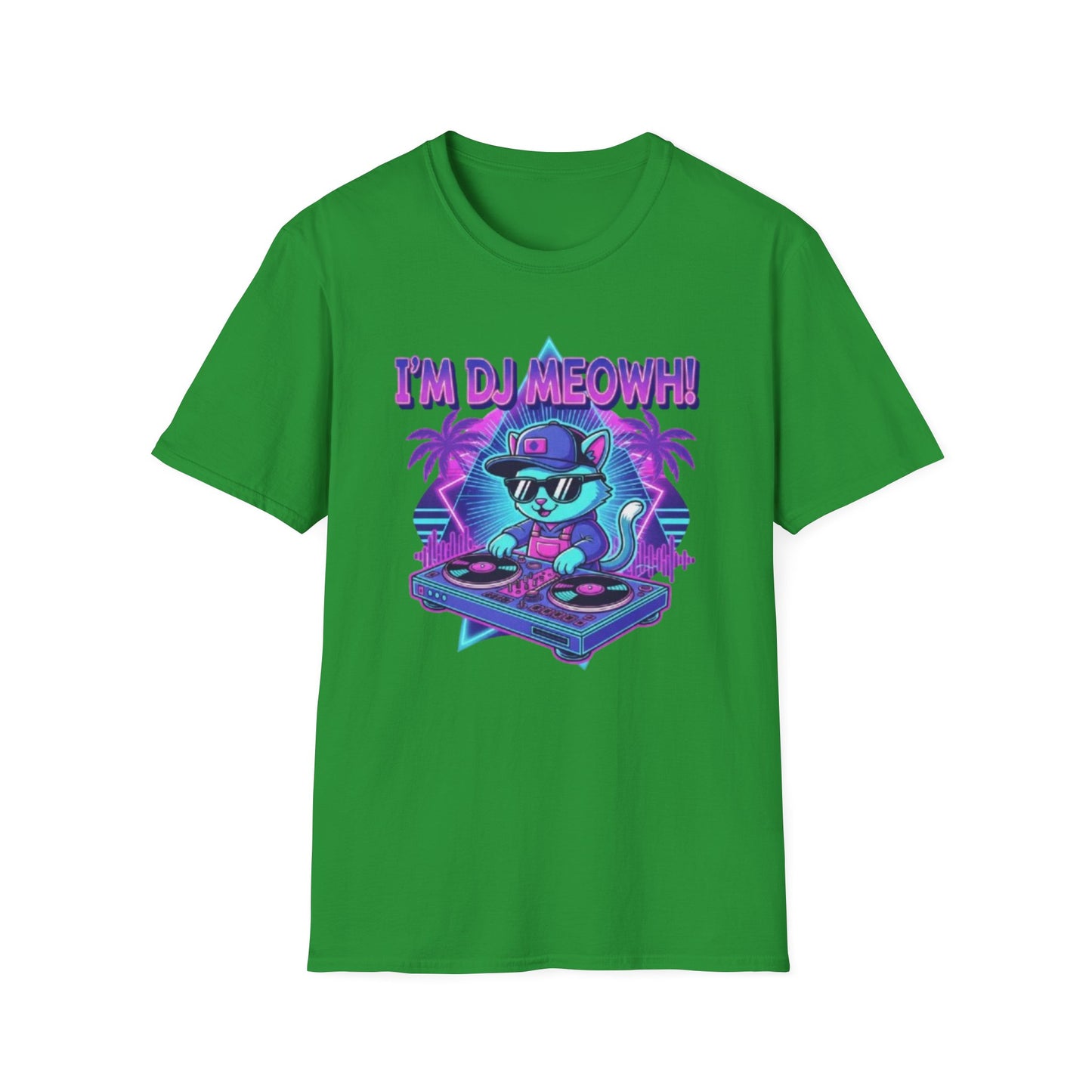 Kawaii Rave Cat & EDM Kitty T-Shirt for Music & Cat Lovers